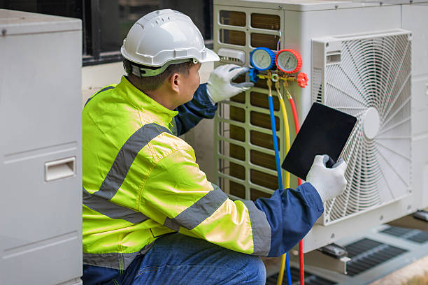 Professional Hvac Installation technician working in Amherst, OH